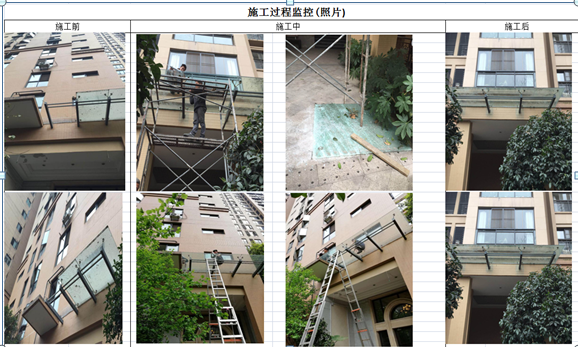 重庆江湾城公共区域钢化玻璃维修更换